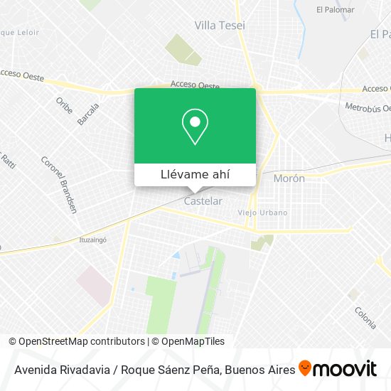 Mapa de Avenida Rivadavia / Roque Sáenz Peña