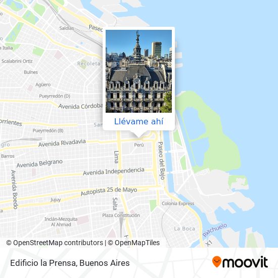 Mapa de Edificio la Prensa