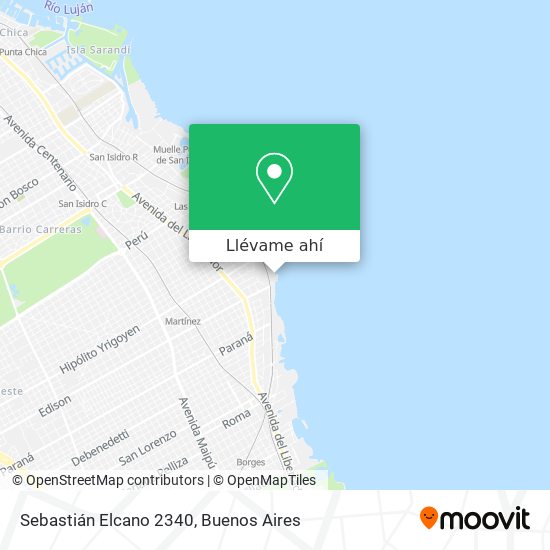 Mapa de Sebastián Elcano 2340
