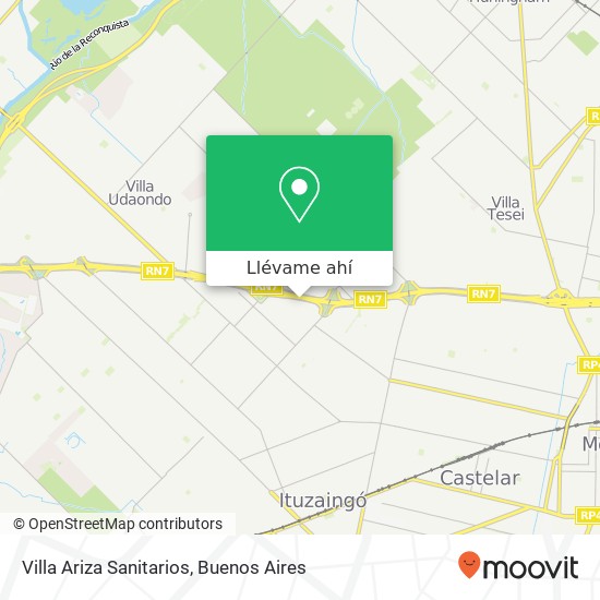 Mapa de Villa Ariza Sanitarios