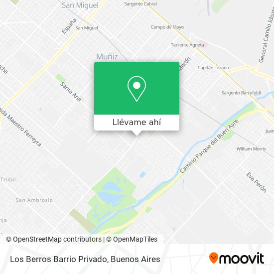 Mapa de Los Berros Barrio Privado