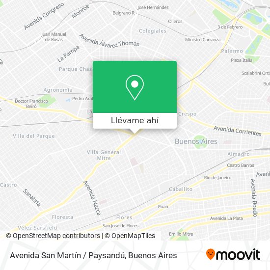 Mapa de Avenida San Martín / Paysandú