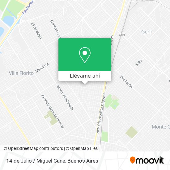 Mapa de 14 de Julio / Miguel Cané