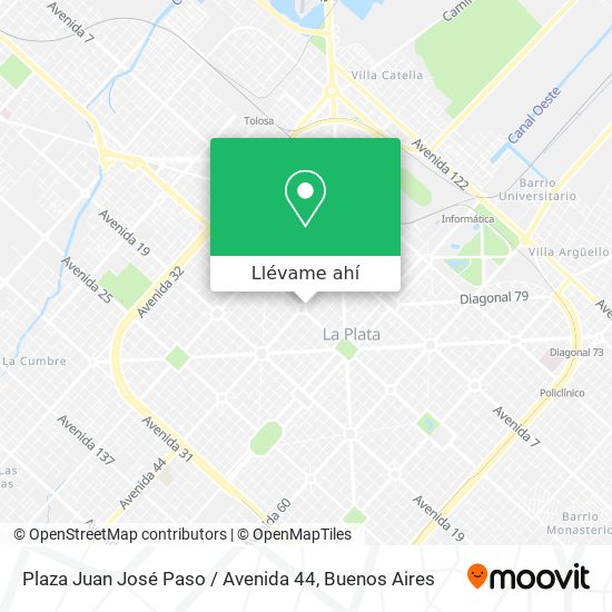 Mapa de Plaza Juan José Paso / Avenida 44