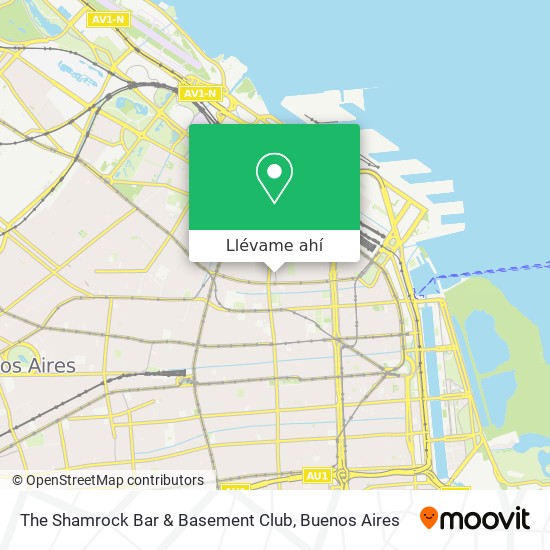 Mapa de The Shamrock Bar & Basement Club
