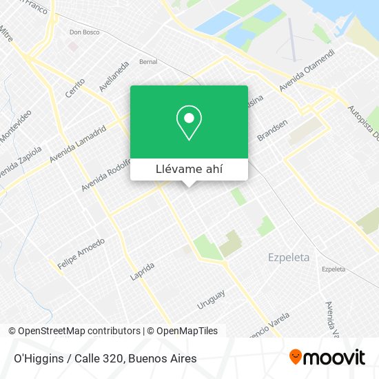 Mapa de O'Higgins / Calle 320