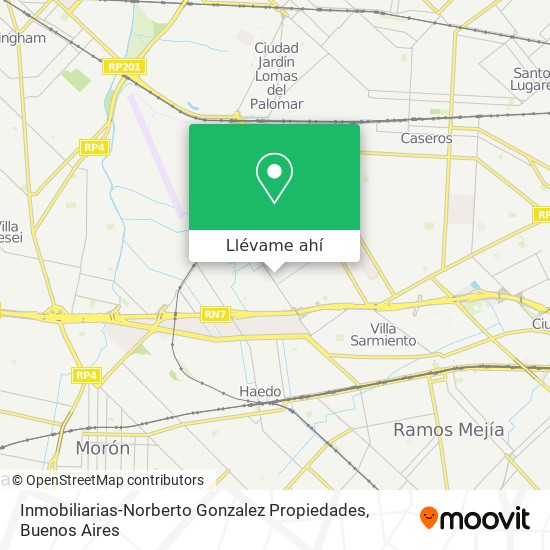 Mapa de Inmobiliarias-Norberto Gonzalez Propiedades
