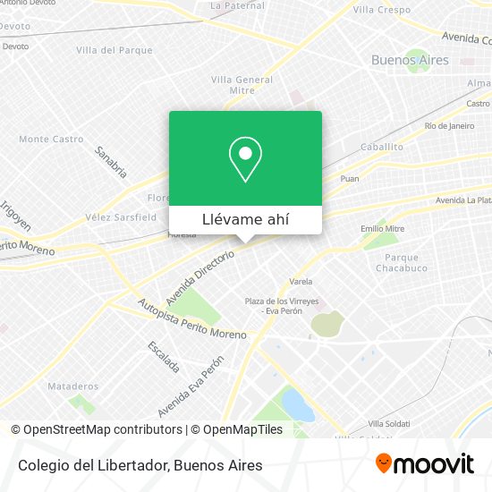 Mapa de Colegio del Libertador