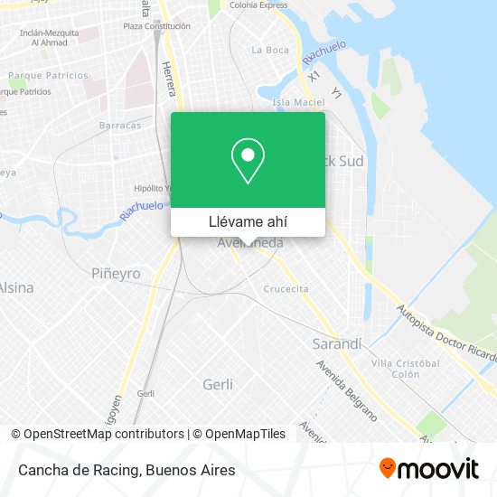Mapa de Cancha de Racing