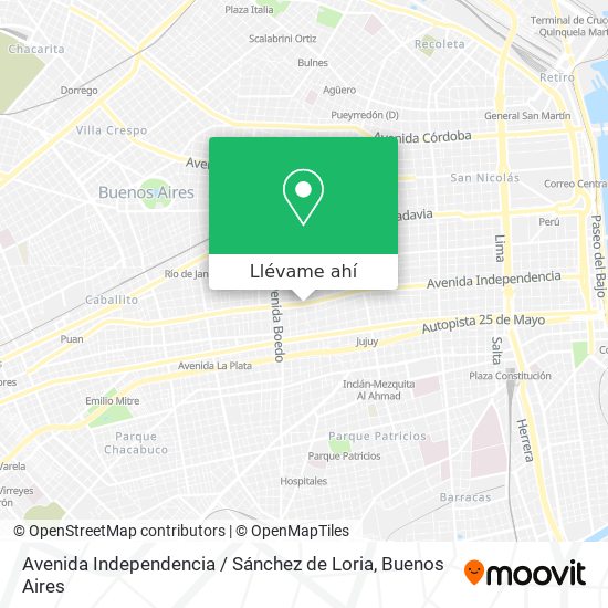 Mapa de Avenida Independencia / Sánchez de Loria