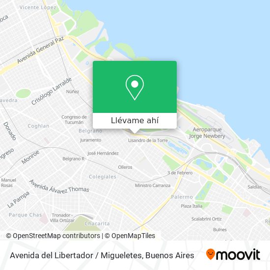 Mapa de Avenida del Libertador / Migueletes