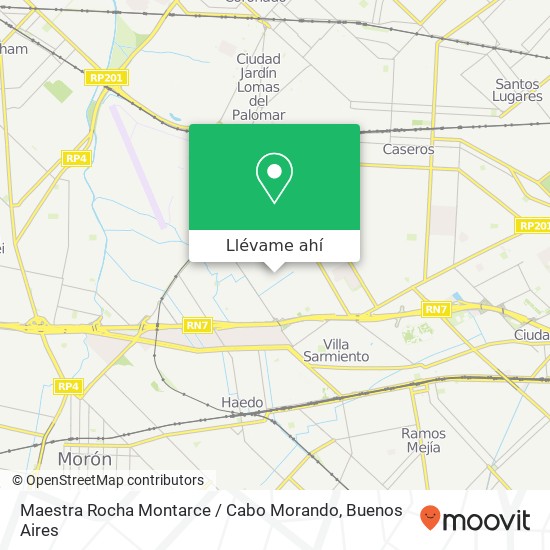 Mapa de Maestra Rocha Montarce / Cabo Morando