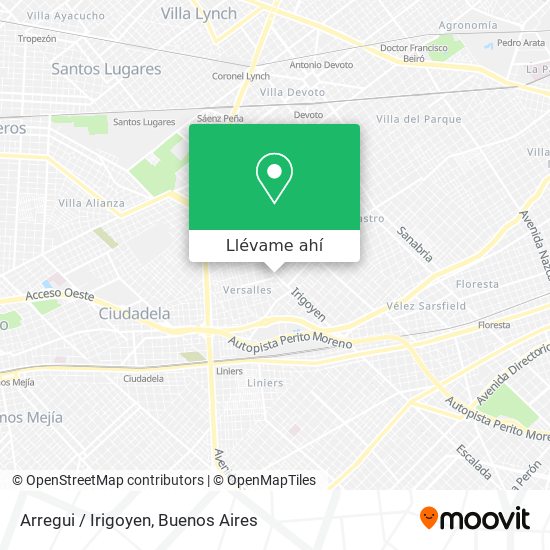 Mapa de Arregui / Irigoyen