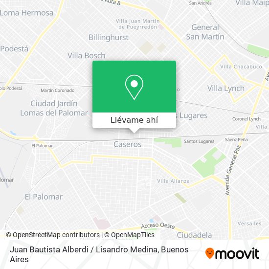 Mapa de Juan Bautista Alberdi / Lisandro Medina