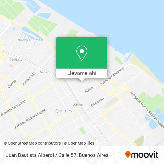 Mapa de Juan Bautista Alberdi / Calle 57