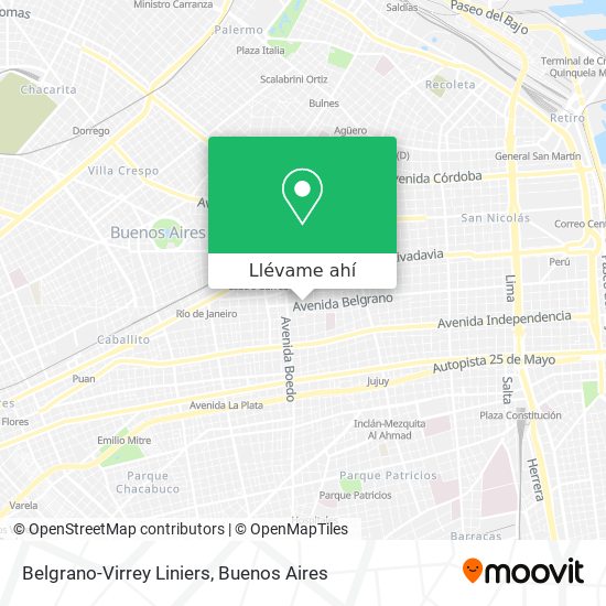 Mapa de Belgrano-Virrey Liniers