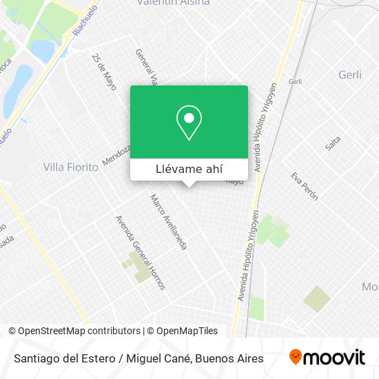 Mapa de Santiago del Estero / Miguel Cané