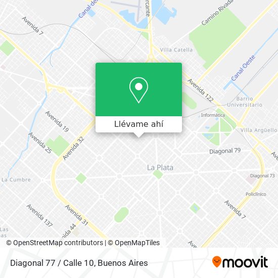 Mapa de Diagonal 77 / Calle 10