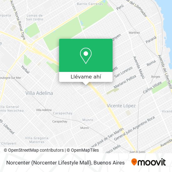 Mapa de Norcenter (Norcenter Lifestyle Mall)