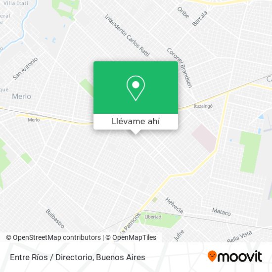 Mapa de Entre Ríos / Directorio