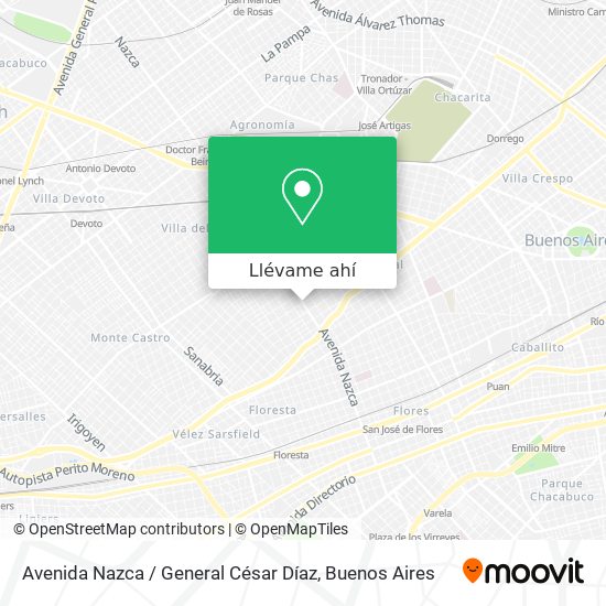 Mapa de Avenida Nazca / General César Díaz