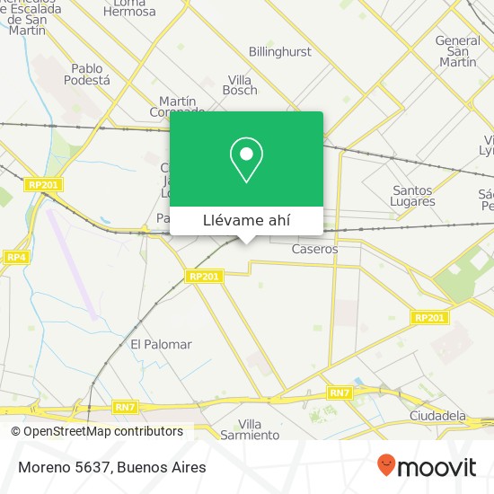 Mapa de Moreno 5637