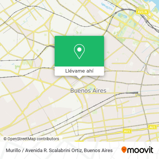 Mapa de Murillo / Avenida R. Scalabrini Ortiz
