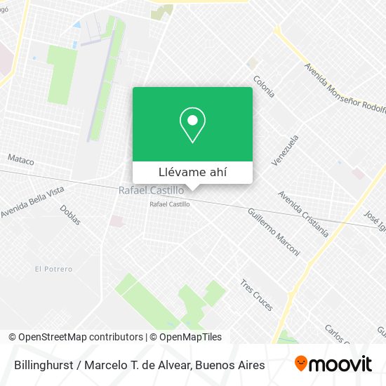 Mapa de Billinghurst / Marcelo T. de Alvear