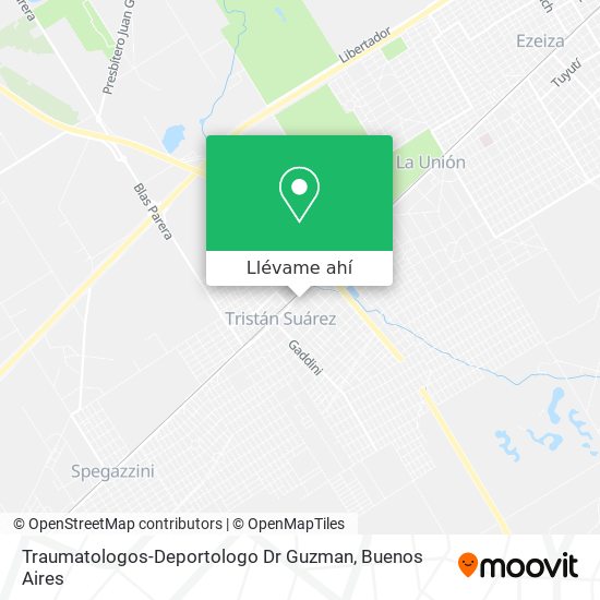 Mapa de Traumatologos-Deportologo Dr Guzman