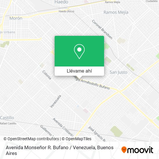 Mapa de Avenida Monseñor R. Bufano / Venezuela