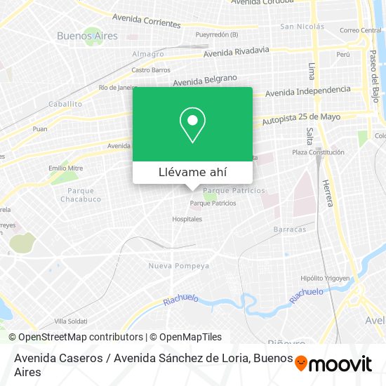 Mapa de Avenida Caseros / Avenida Sánchez de Loria