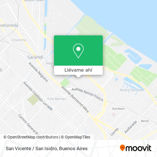 Mapa de San Vicente / San Isidro