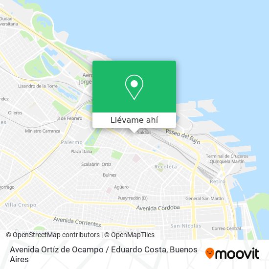 Mapa de Avenida Ortíz de Ocampo / Eduardo Costa