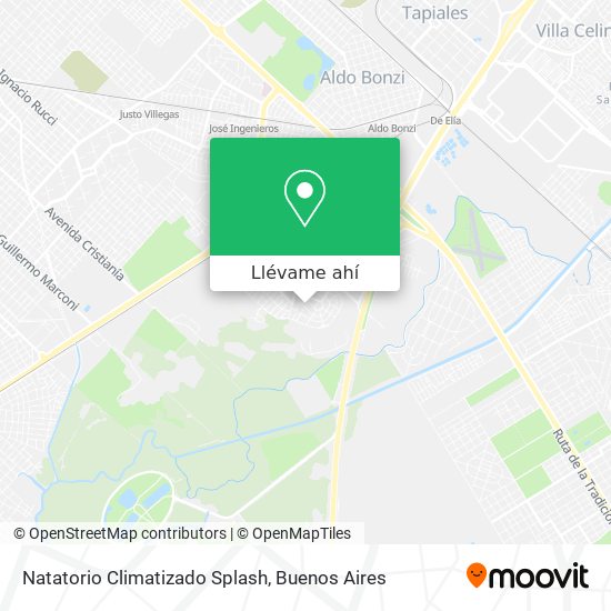 Mapa de Natatorio Climatizado Splash