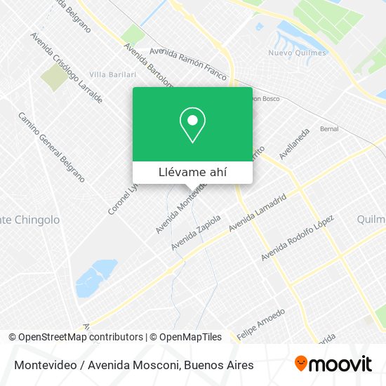 Mapa de Montevideo / Avenida Mosconi