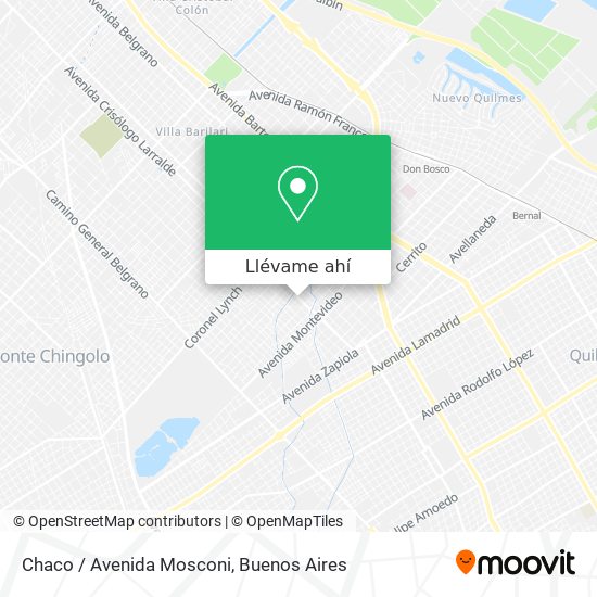 Mapa de Chaco / Avenida Mosconi