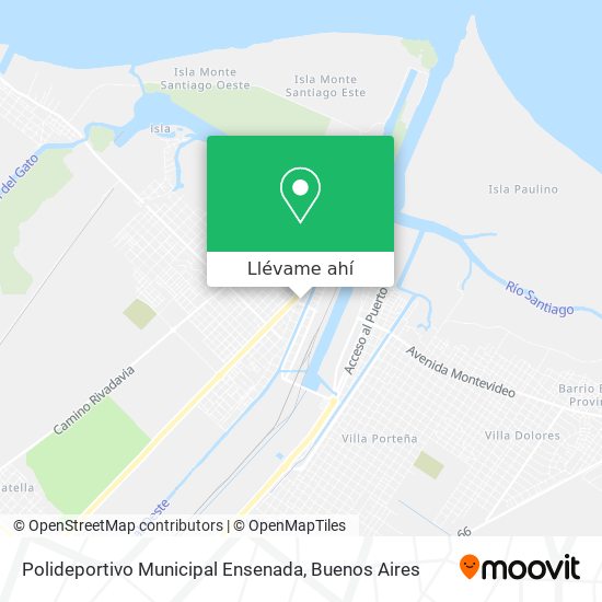 Mapa de Polideportivo Municipal Ensenada