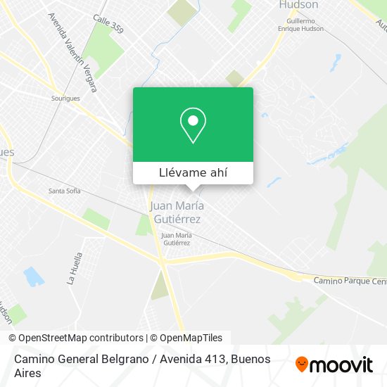 Mapa de Camino General Belgrano / Avenida 413