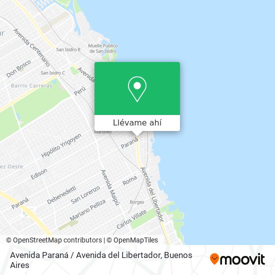 Mapa de Avenida Paraná / Avenida del Libertador