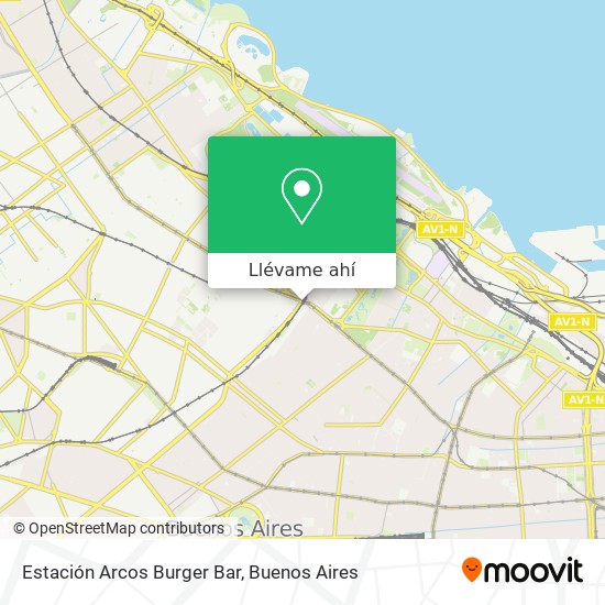 Mapa de Estación Arcos Burger Bar