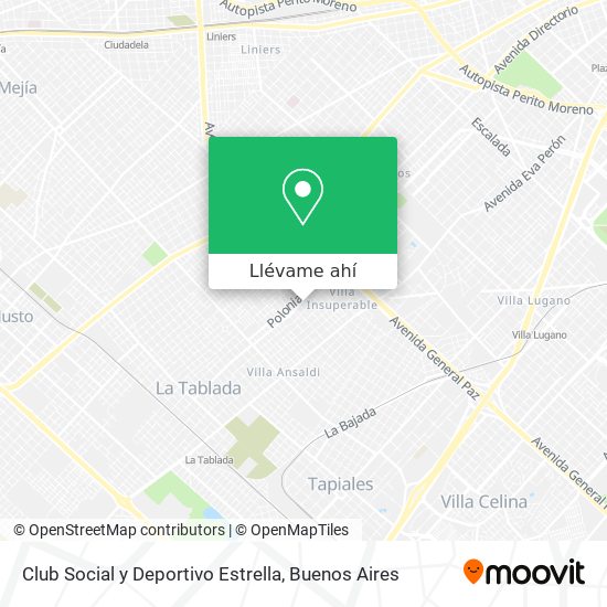 Cómo llegar a Club Social y Deportivo Estrella en La Matanza en Colectivo o  Tren?