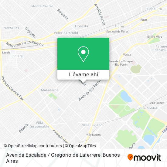 Mapa de Avenida Escalada / Gregorio de Laferrere