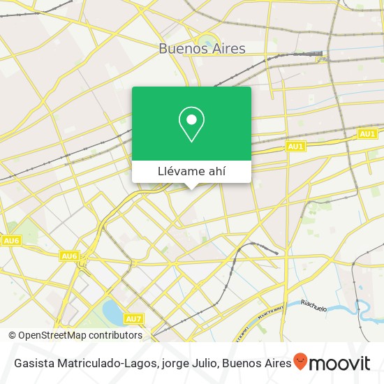 Mapa de Gasista Matriculado-Lagos, jorge Julio