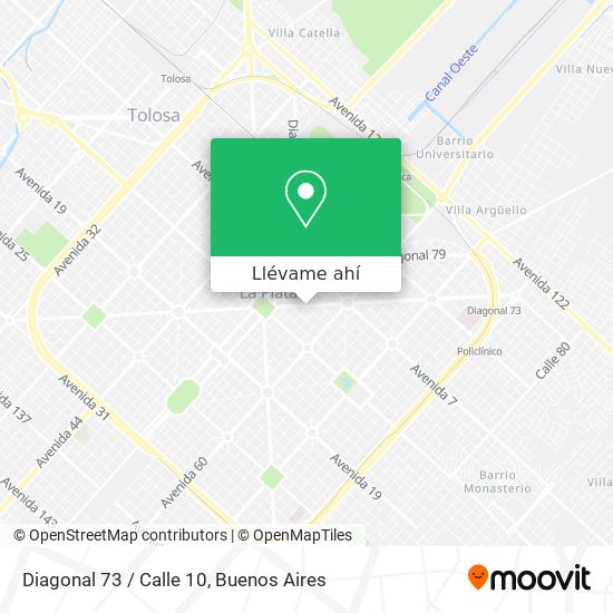 Mapa de Diagonal 73 / Calle 10