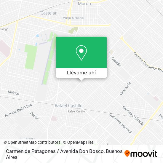 Mapa de Carmen de Patagones / Avenida Don Bosco