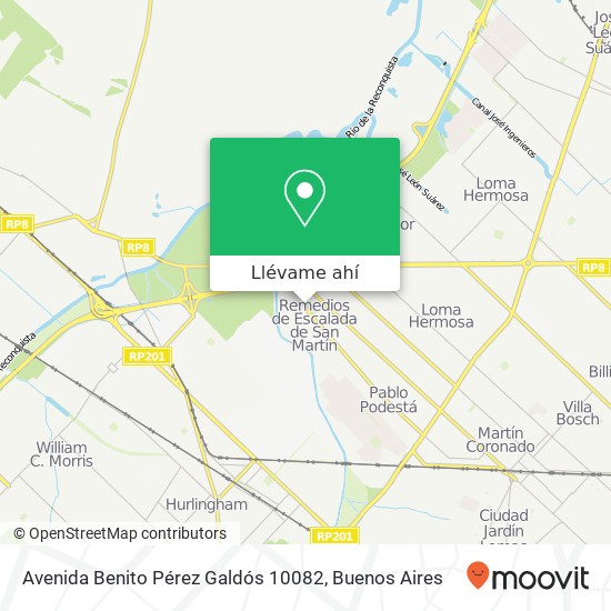 Mapa de Avenida Benito Pérez Galdós 10082