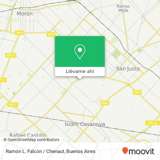 Mapa de Ramón L. Falcón / Chenaut
