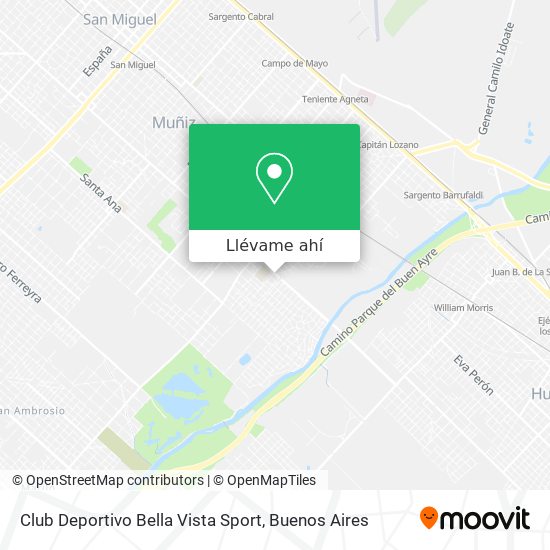 Mapa de Club Deportivo Bella Vista Sport