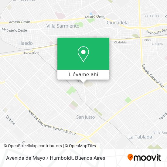 Mapa de Avenida de Mayo / Humboldt