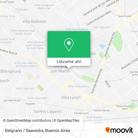 Mapa de Belgrano / Saavedra